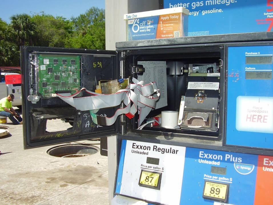 Gas Station Internal Card Skimmer